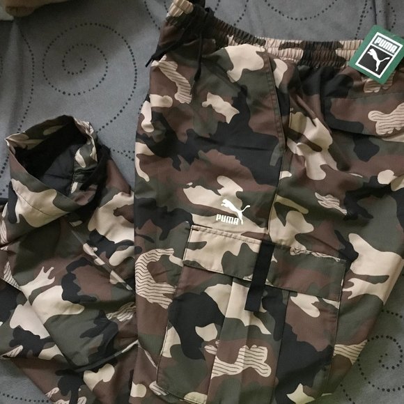puma xtg trail camo cargo pants